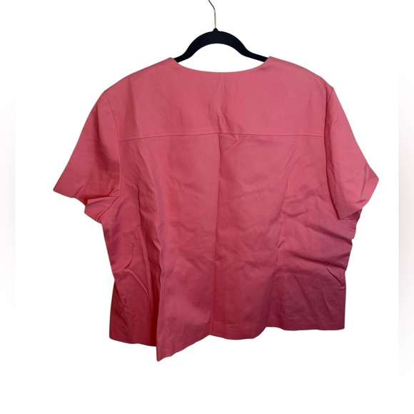 Nwt East 5th Baby Pink Plus Size Single Button Short Sleeve Pea Coat - Picture 2 of 5